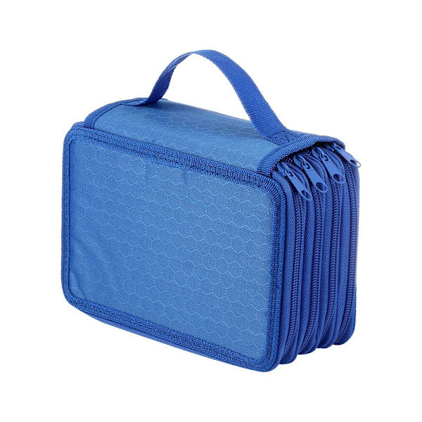72 Fack Nylon Pennfodral Case BLÅ - high quality blue