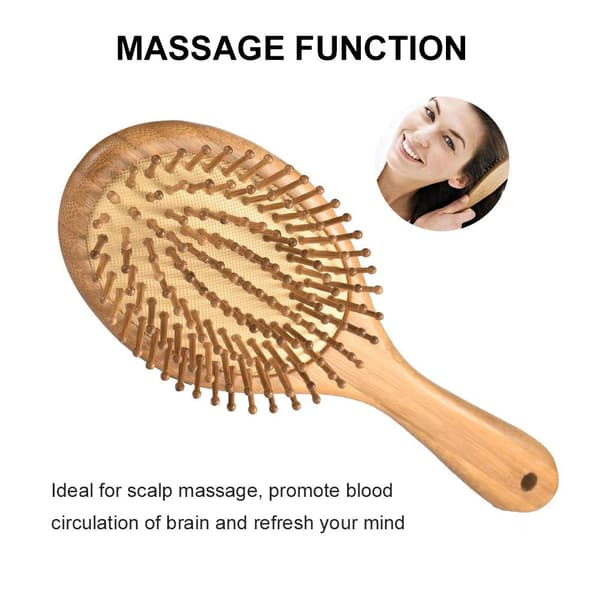 Trähårborste med luftkuddekammar för hårbottenmassage - high quality