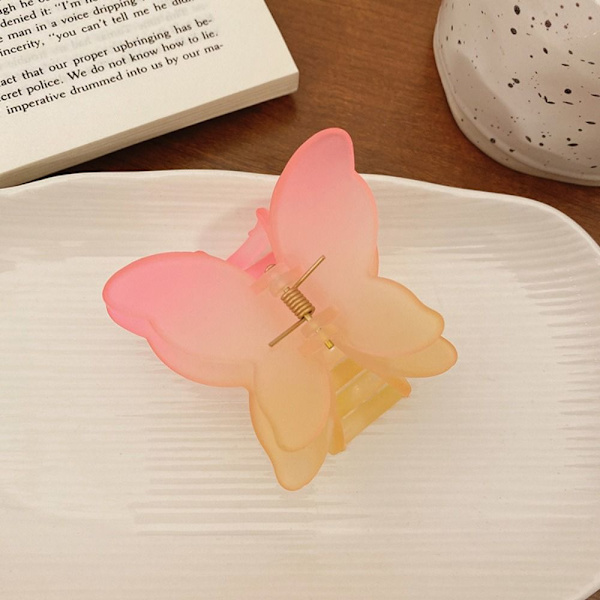 Naisten Hair Claw Butterfly Hairpin PINK - varastossa pink