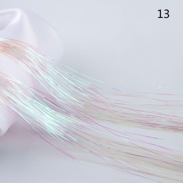 100 strängar Hårförlängning Hår Tinsel Bling Silk - spot sales 09