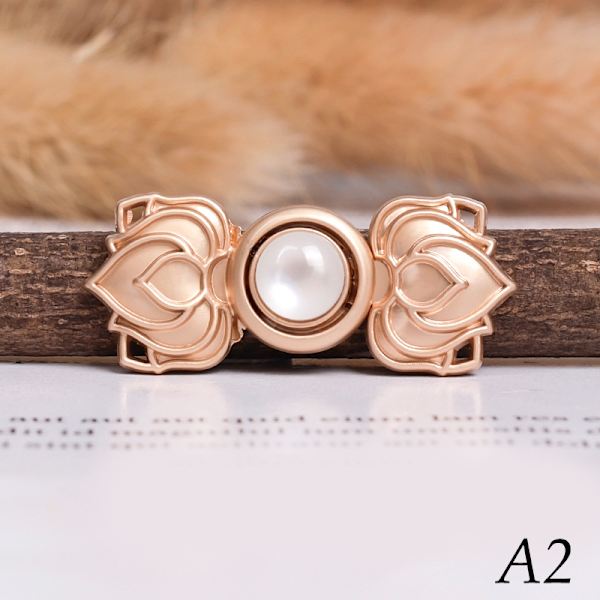 1 par metallknapptröja kofta Clip Hanfu Mother Button - stock A2
