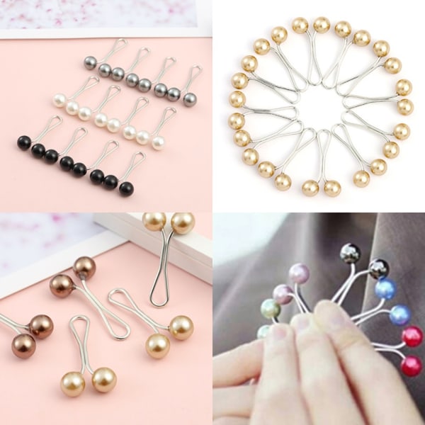 24kpl Pearl Clip huivi PUNAINEN - spot-myynti red
