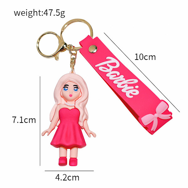Barbie-avaimenperä Pehmeä kuminukkeriippuvainen dekompressiolelu - spot-myynti A