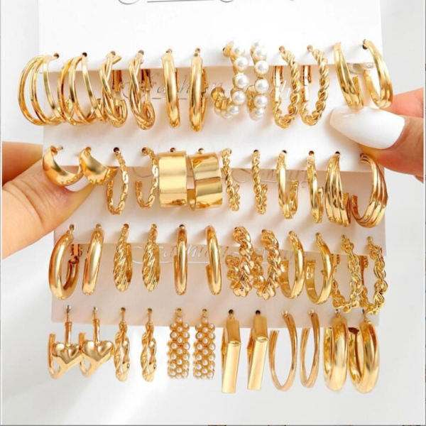 Twist Chain Earrings Single Earring - spot-myynti D