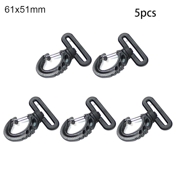 5st Hummerkarbinfjäder Quickdraws Clip 61X51MM - stock 61x51mm