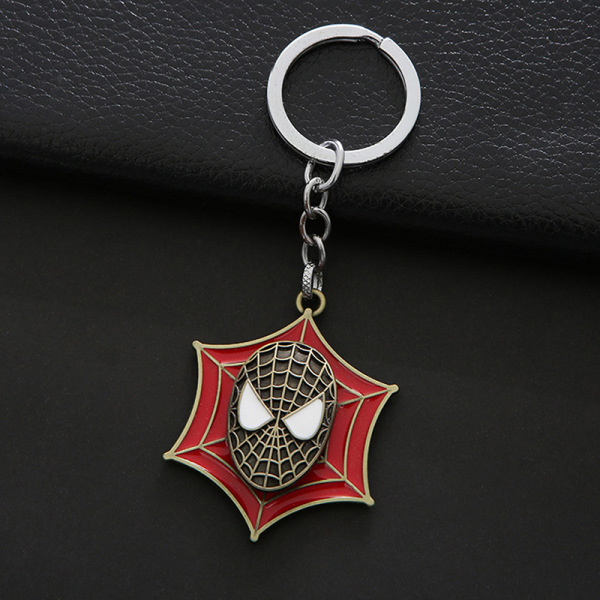 Spider-Man Zinklegering Roterbar Nyckelring Skolväska Ryggsäck Orn - high quality C