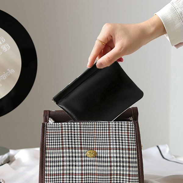 Pieni minisäilytyspussi Monikäyttöinen meikkilaukku Zero Wallet - spot-myynti Midnight black
