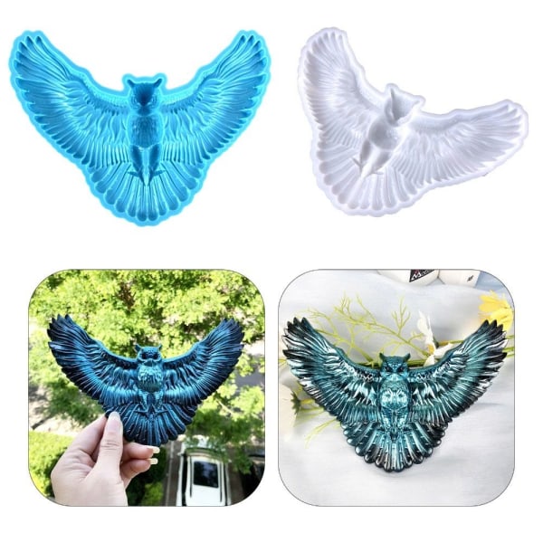 Wings Shape Pöllö seinään ripustettava muoto SININEN - spot-myynti Blue