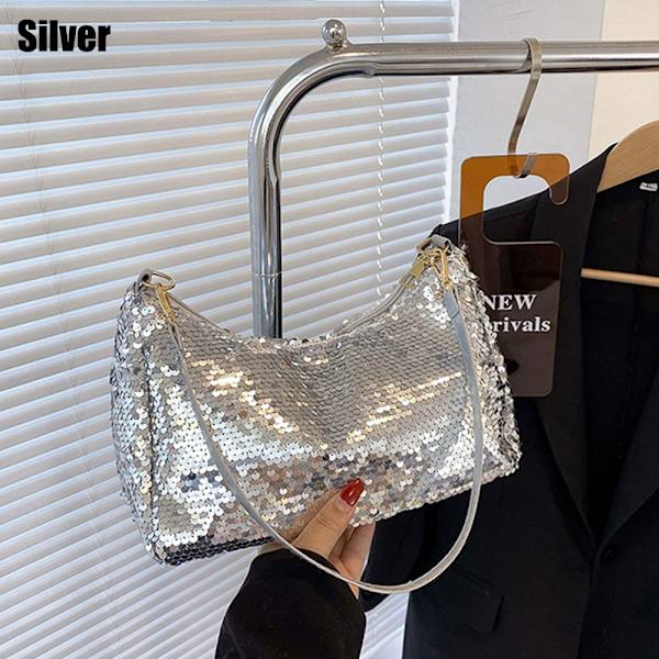 Dampaljetter Axelväska Girl Handväskor SILVER - on stock silver