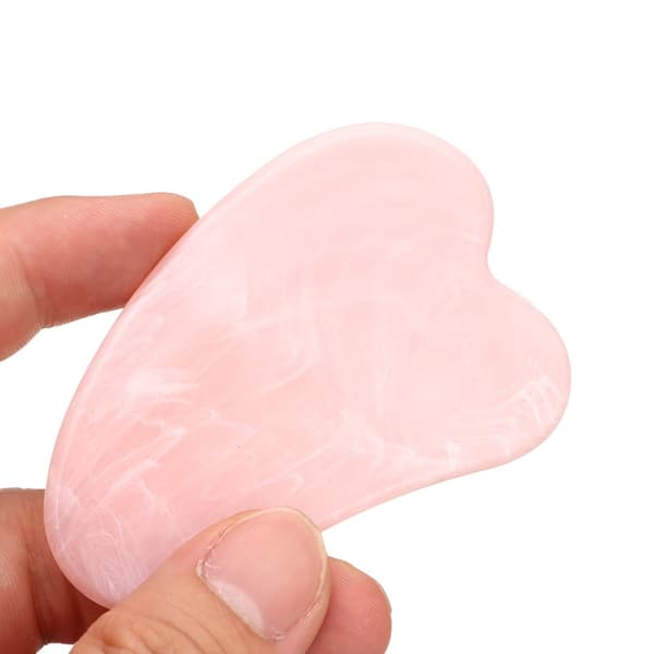 Guasha Board Rose Quartz ROSA - high quality pink