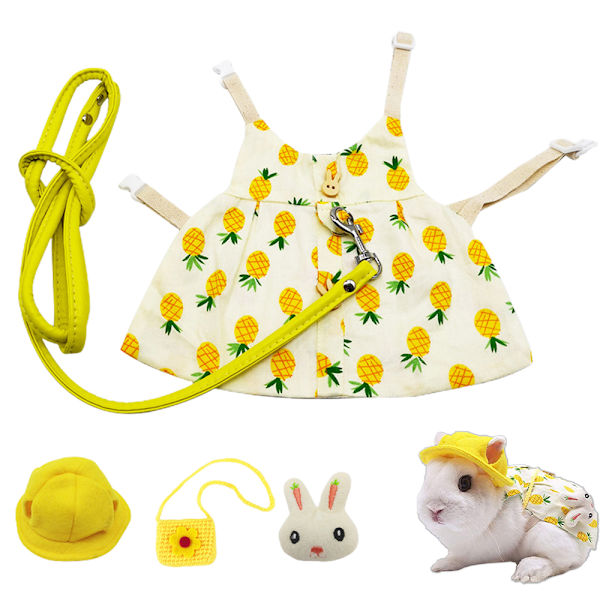 Bunny Rabbit sele och koppel kläder för gris sele väst - high quality M