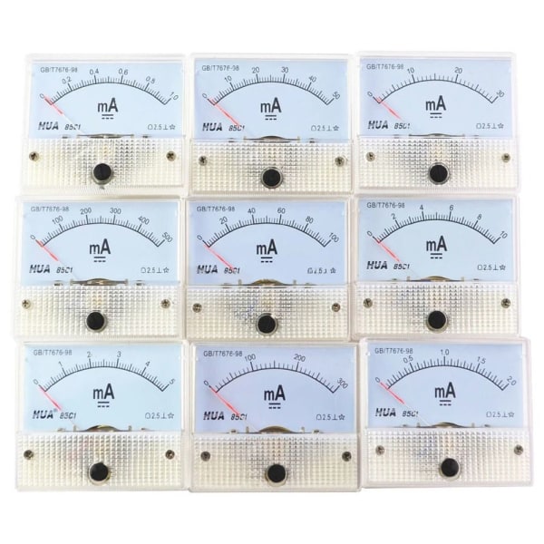 DC Amp Meters Analog Meter 0-30MA - on stock 0-30mA