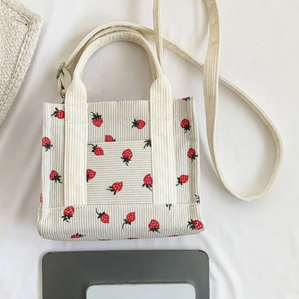 Tygkassar Handväska hänger lös JORDGUBB - spot försäljning Strawberry