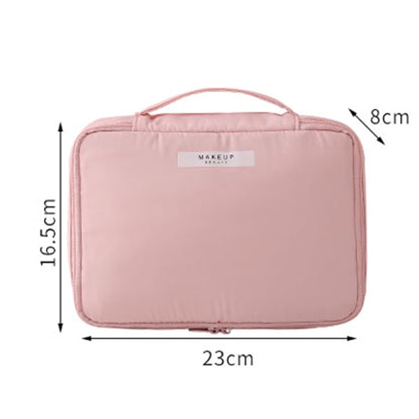 Sminkväska för kvinnor Stor kosmetisk väska Handväska resor - high quality pink