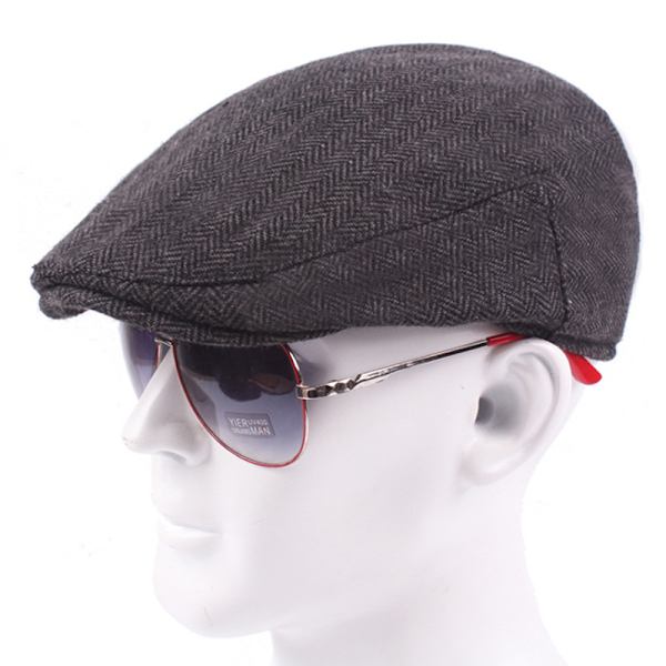 Unisex Newsboy Cap Miesten Golf Driving Flat Drivers Hat - spot-myynti Black