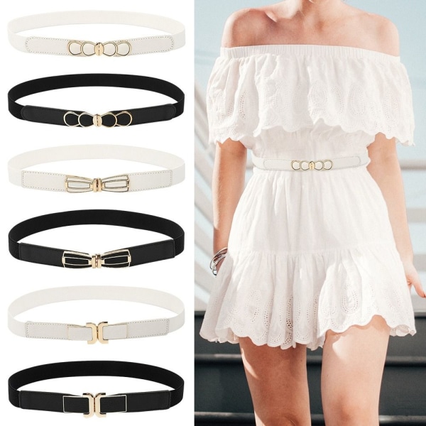 Elastiska bälten Midjerem VIT A - on stock white A-A