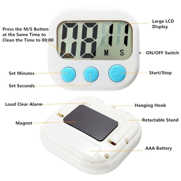 Magnetisk kökstimer Digital timer BLÅ - spot försäljning blue