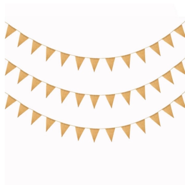 Burlap Bunting Banner Jute Banner 10M - on stock 10m