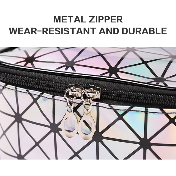 Kvinnor multifunktionella resor Make Up Bag Organizer Pouch Case - stock Silver