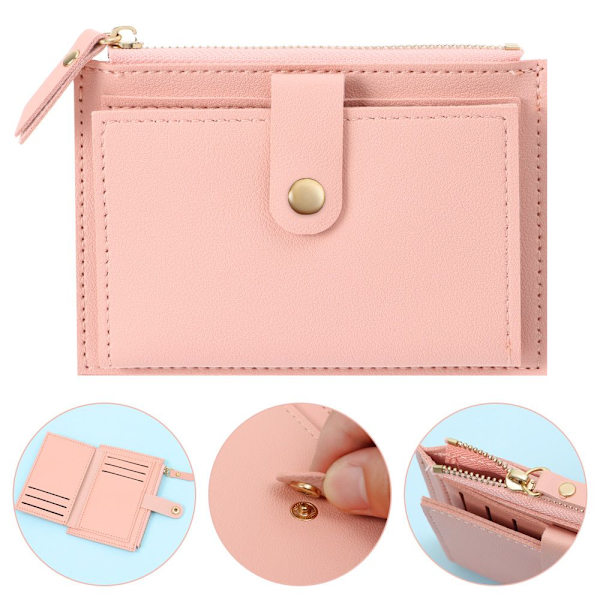Mini kolikkokukkaro Luottokorttiteline PINK - varastossa