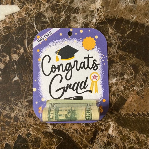 Gratulationskort med Money Clip Graduation Money Card - spot försäljning 1