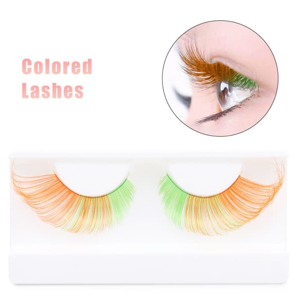 Colored Lashes Eyelashes BLACK&BLUE - varastossa black&blue