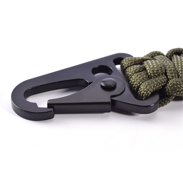 Paracord Keychain Carabiner Clamp Necklace Keychain Hooks - varastossa Camouflage