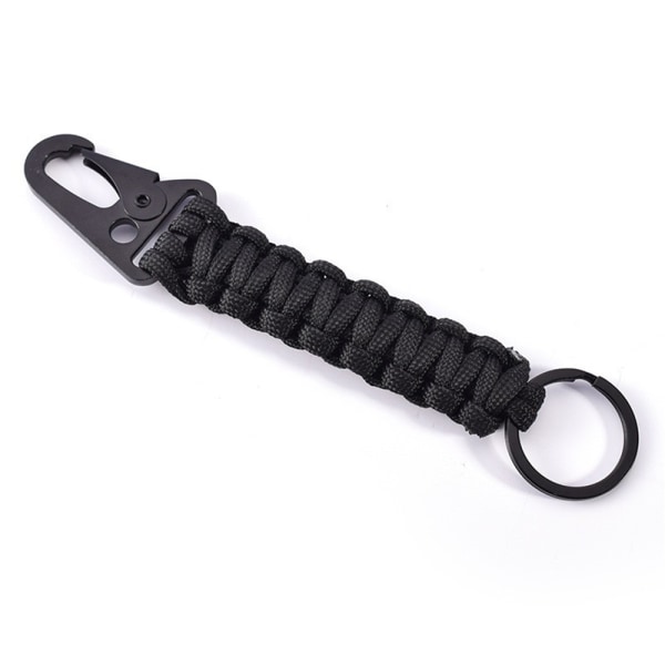 Paracord Keychain Carabiner Clamp Necklace Keychain Hooks - varastossa Camouflage