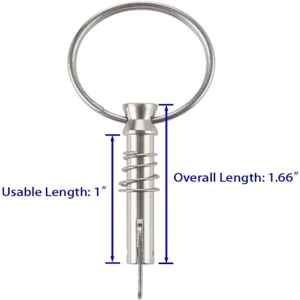 4 kpl Quick Release Tappi Automaattinen lukitustappi Raskas tappi - varastossa