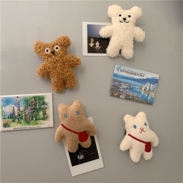 2 kpl Bear Fridge Sticker 3D-pehmotarrat 1 - varastossa 1