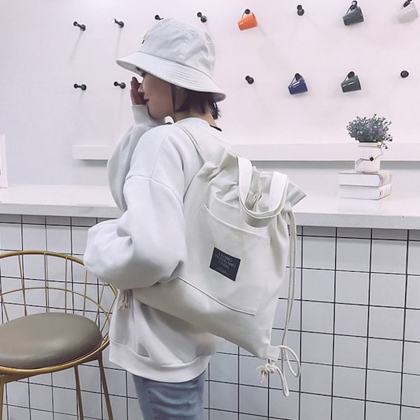 Kiristysnyörippu Kiristysnyörilaukku VALKOINEN - spot-myynti white