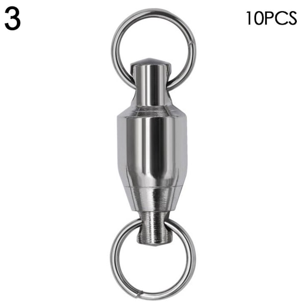 10 st Fishing Rolling Swivel Connector Heavy Duty Ball 3 - on stock 3
