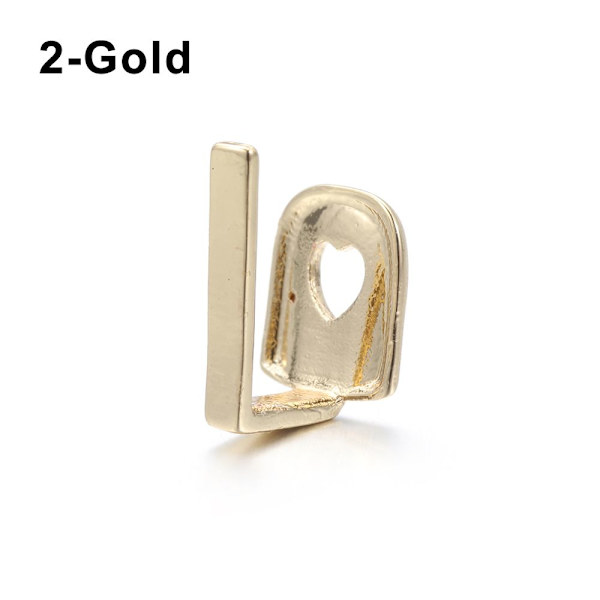 Hip Hop Teeth Grillz Dental Caps Single Clips Grillz 2-GOLD - korkea laatu