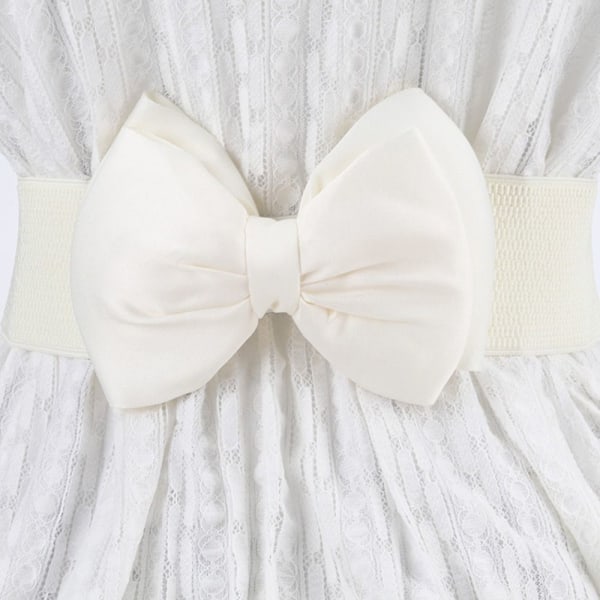 Brett resårbälte Bowknot chiffong midjeband ROSA - on stock pink