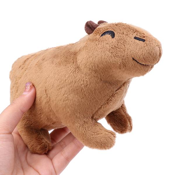 Simulaatio Fluffy Capybara Dolls Lasten Lelut Joululahja 18 cm - varastossa