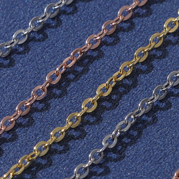 Förlängare säkerhetskedjeförlängare för armbandshalsband GULD 3CM - high quality