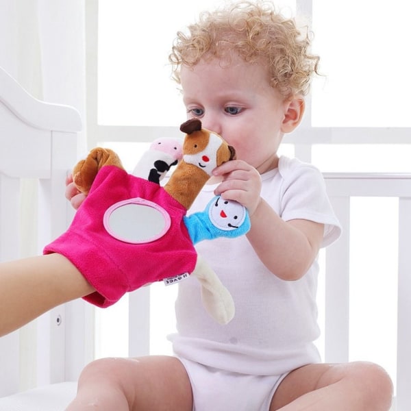 Baby Toddler Leksaker Djur Handdockor GRÖN - spot sales green