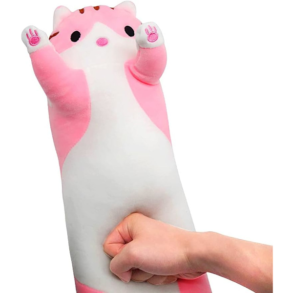 Söt plysch kattdocka fylld kudde docka leksaker katt mjuka prylar - high quality