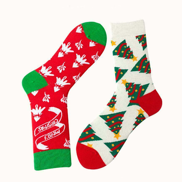 Jul Midi Strumpor Herr Damer Barn Träd Snöflinga Xmas Present - on stock A