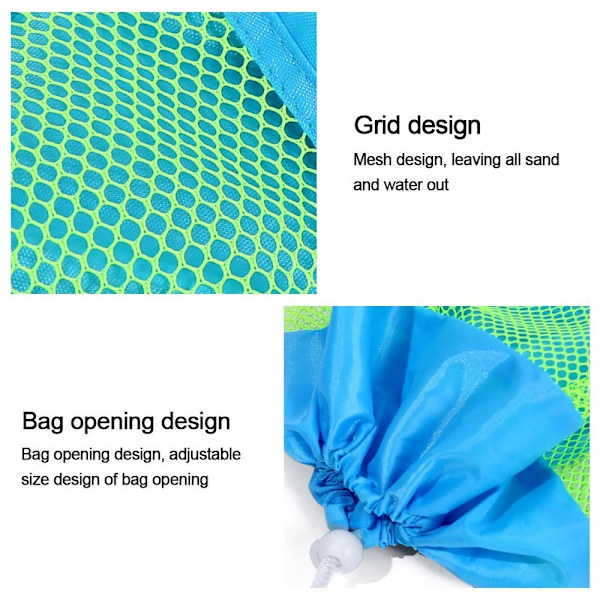 Beach Storage Pouch Storage Ryggsäck BLÅ - stock blue