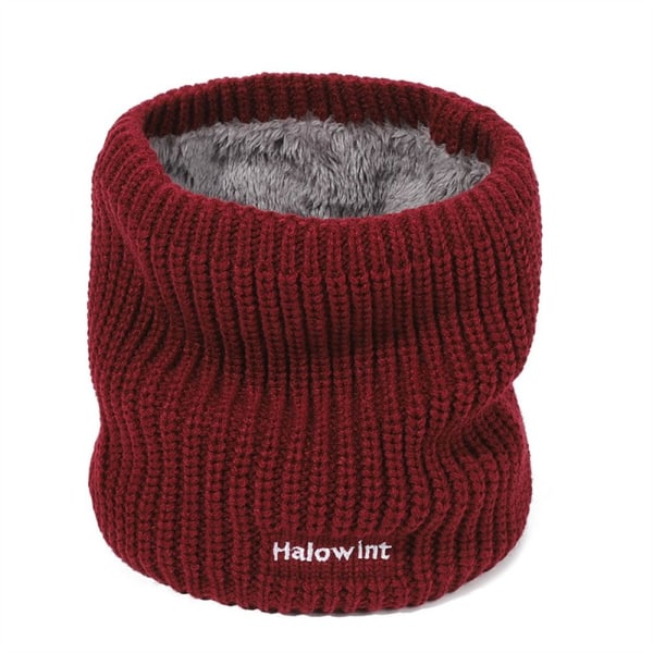 Stickad Neck Damask Halsvärmare GRÅ - stock grey