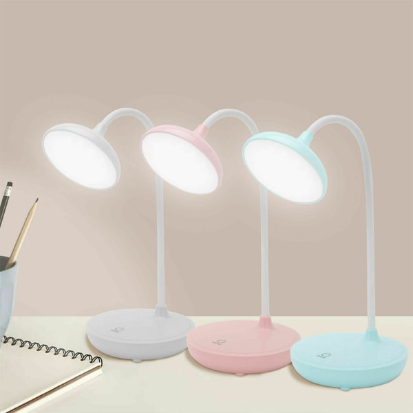 Dimbar LED-bordslampa Läsljusbord Flexibel Uppladdningsbar - stock pink
