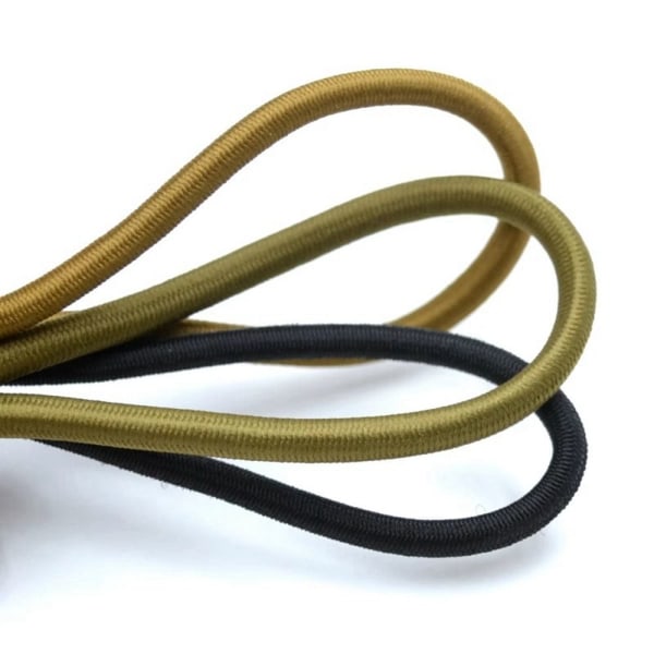 Starkt Elastiskt rep Gummiband KHAKI 3MM - stock Khaki 3mm