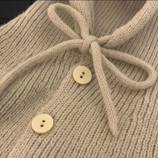 Neulottu pipo KHAKI - korkea laatu khaki