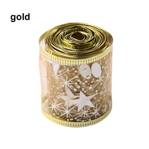 Glitterband Siden Presentförpackning GULD - spot försäljning