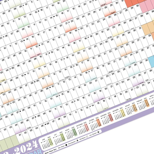 Mid-Year Calendar Mid-Year Wall Calendar Wall Planner - on stock