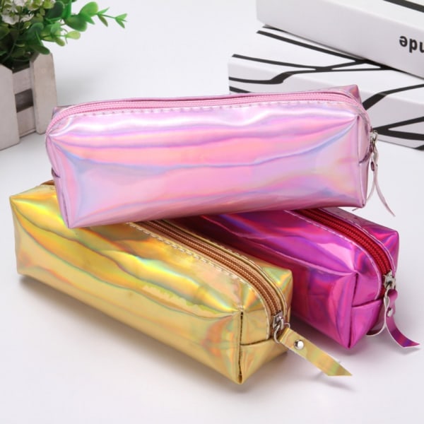 2 kpl Laser Pencil Box Case ROSE RED - korkea laatu Rose Red