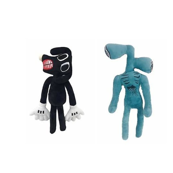 2st/ set Anime Sirenhead Plyschleksak Sirenhuvud Fylld docka Juguetes Legends Skräck Black Cat Peluches Leksaker för barn - on stock