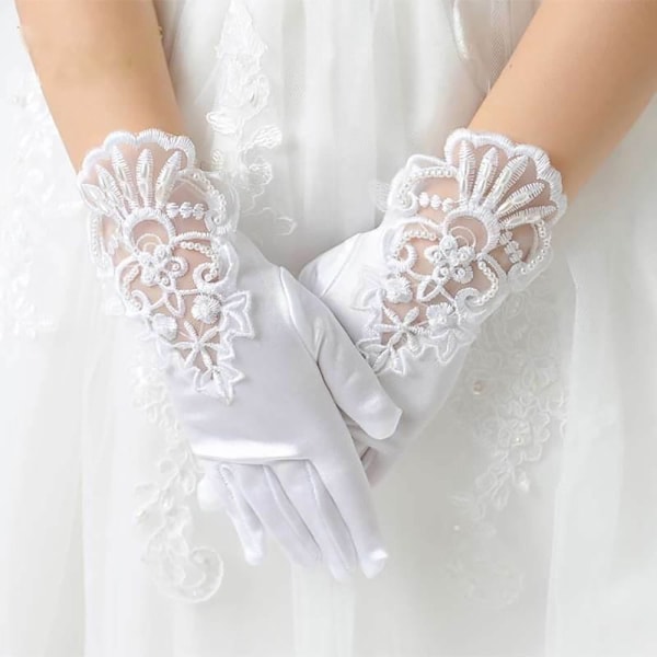 Hääkäsineet Princess Gloves ADULT - varastossa Adult