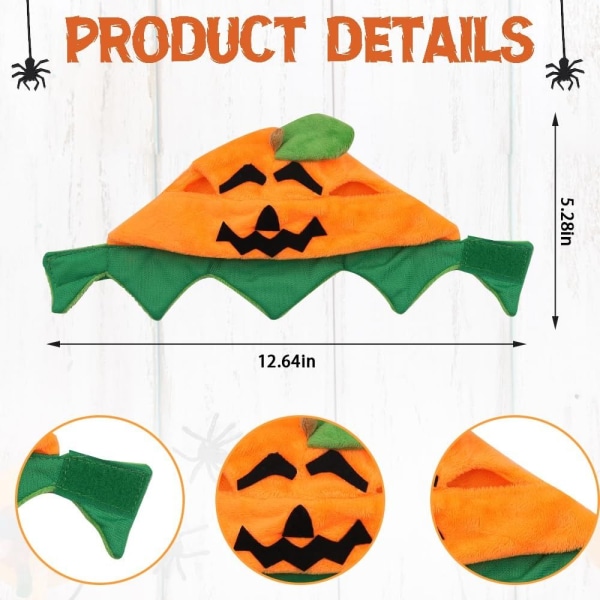 Cats Halloween Pumpkin Hat Pumpkin Demon Cap Cats Headwear - varastossa